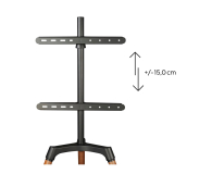 Hama Stojak do TV typu sztaluga wygląd drewna VESA 400x400 65" - 1516986 - zdjęcie 3